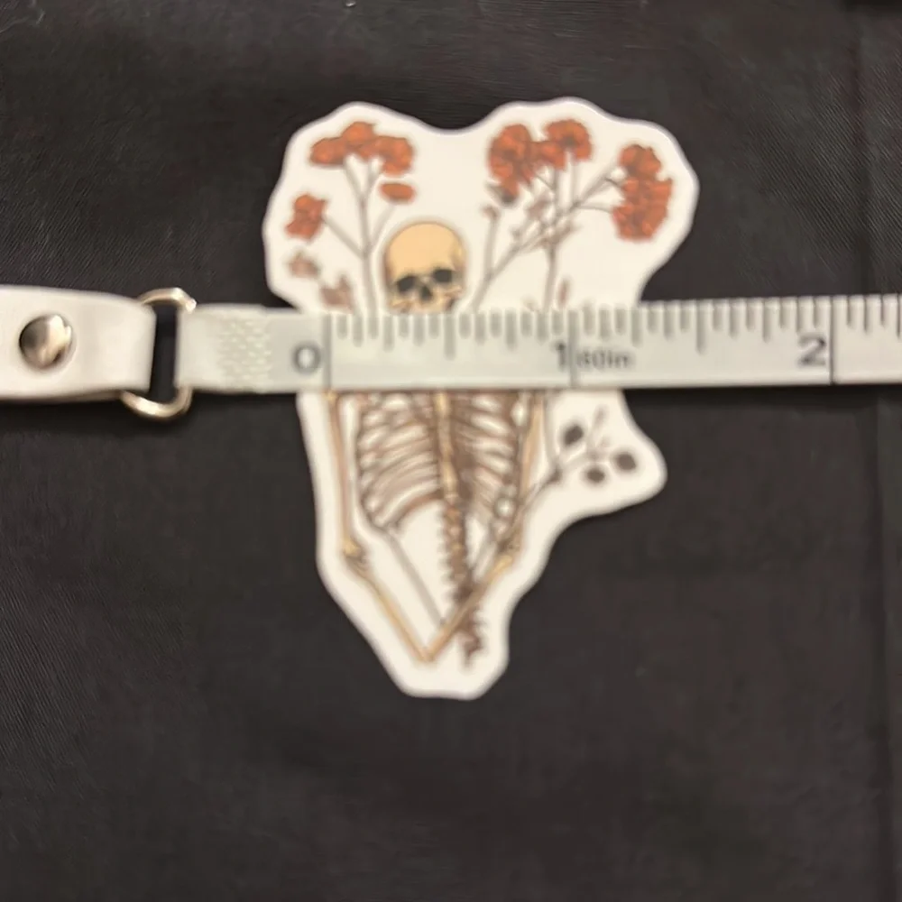 Floral skull stickers/decals.